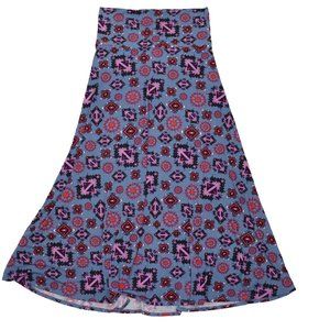 Lularoe Women's Maxi Skirt Boho Batik Aztec Southwestern Size L